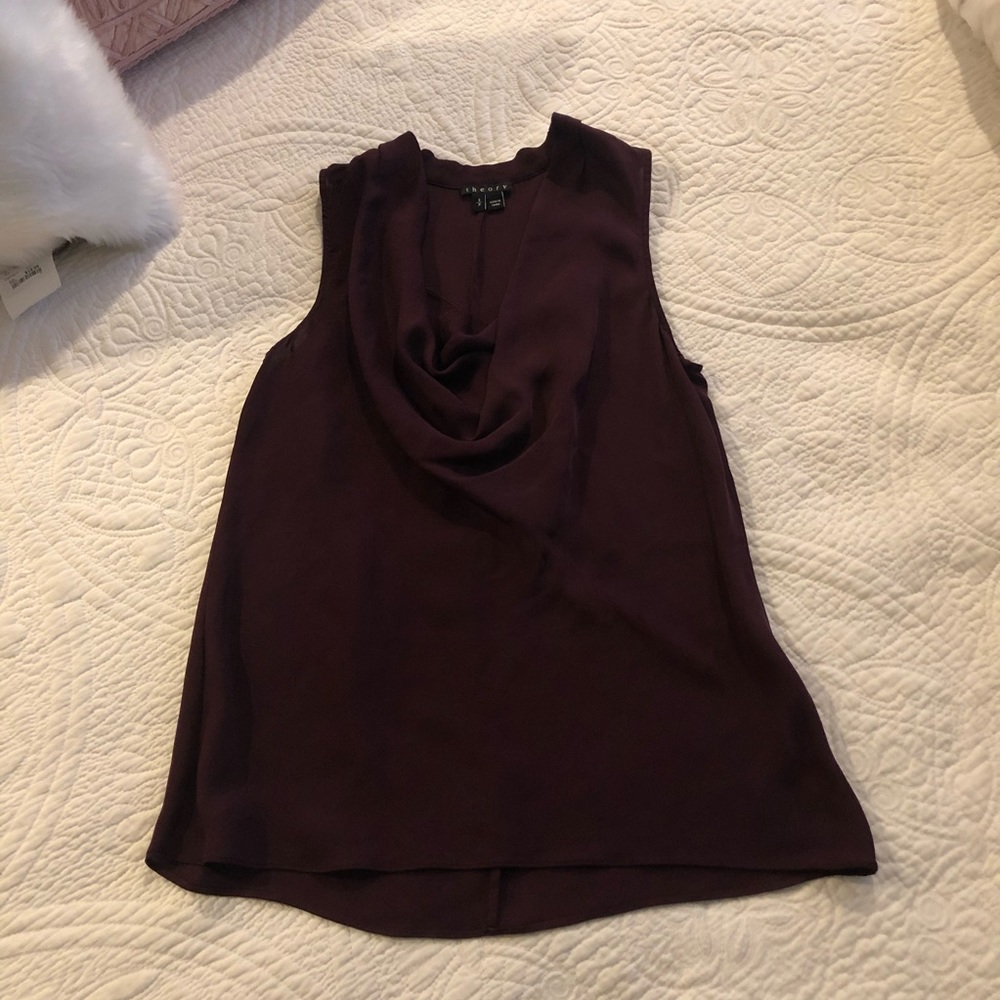 Theory Cowl Neck Top